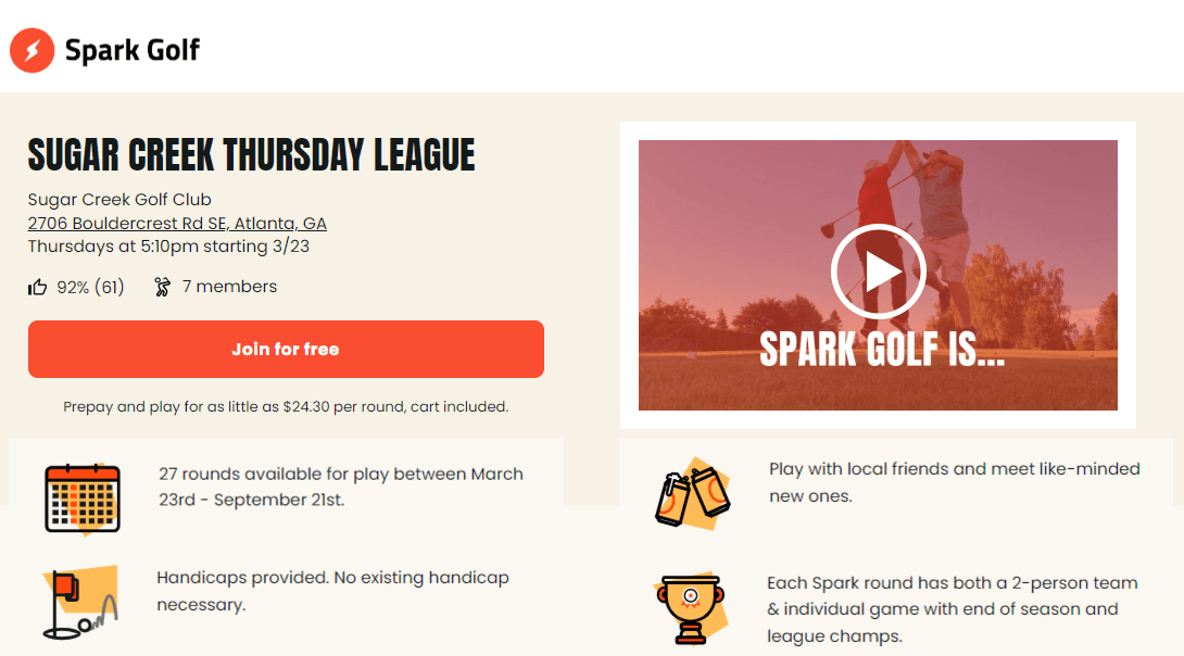 sparkGolf